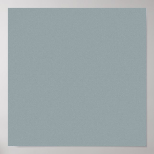 Cool grau (Vollfarbe) Poster (Vorne)