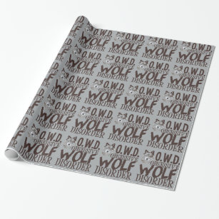 Cool Gray Wolf Geschenkpapier