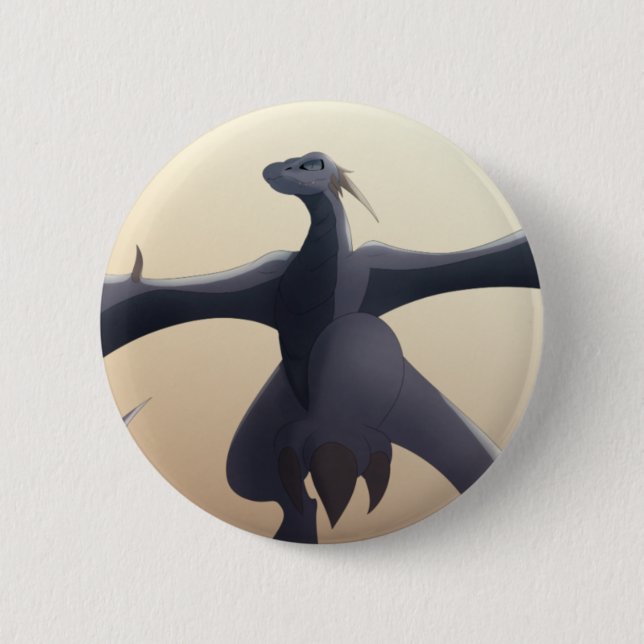 Cool Gray Wyvern Button (Vorderseite)