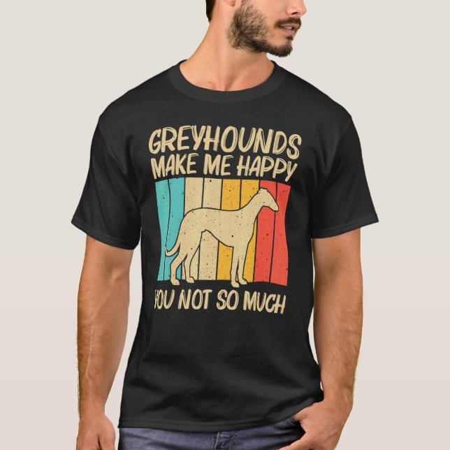 Cool Greyhound For Men Women Sighthound Pet Dog Br T-Shirt (Vorderseite)