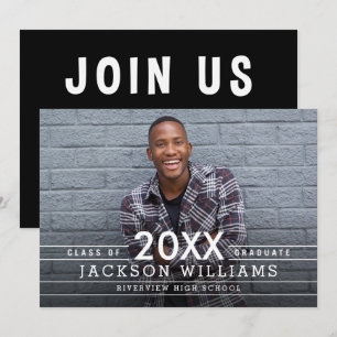 Cool Grids Abschluss Ankündigung Einladung