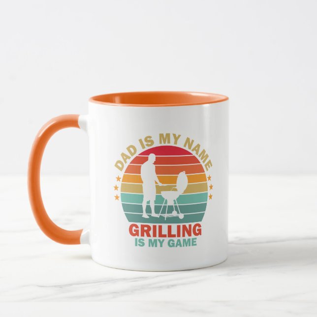 Cool Grill Dad Wortkunst  Tasse (Links)