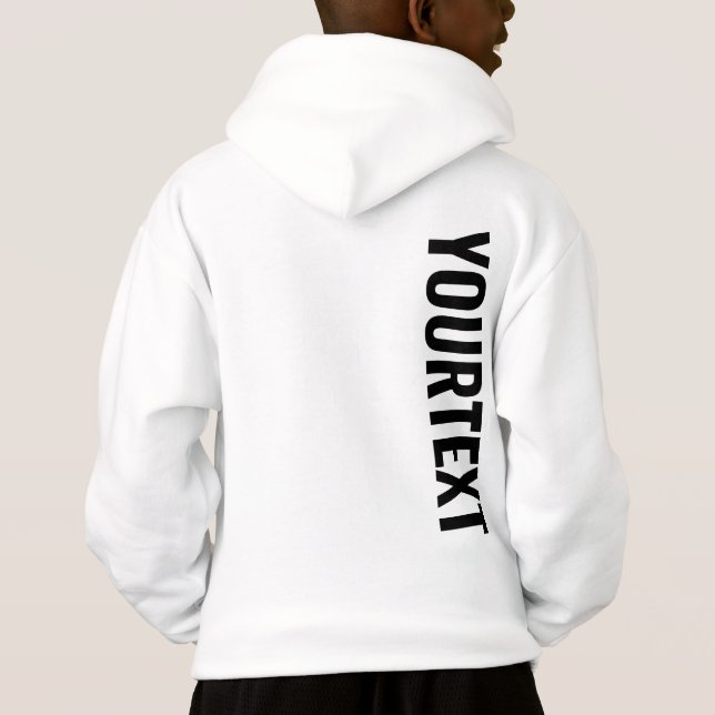 Cool Grosse Police Texte Enfants Garçons Double Fa (Dos)