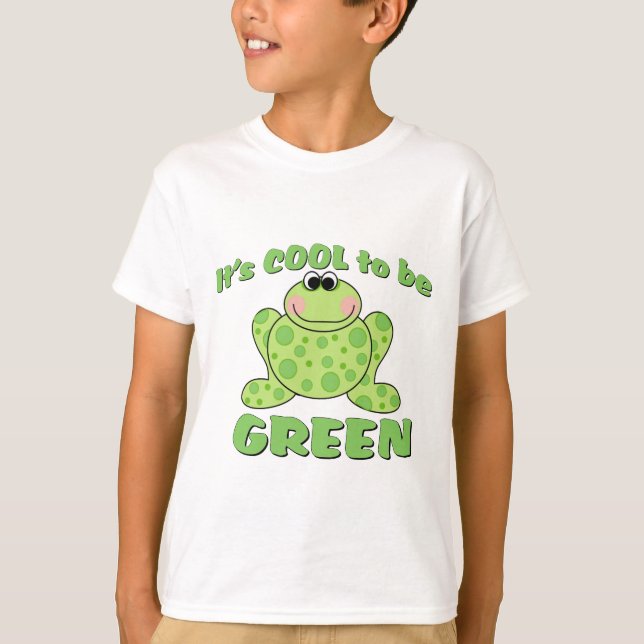 Cool grüner FROSCH sein T-Shirt (Vorderseite)