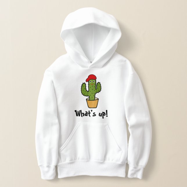 Cool-grüner Kakteen Hoodie (Ablage )