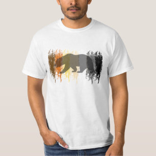 Cool Grunge Bär Schatten Schwuler Bär Stolz T-Shirt