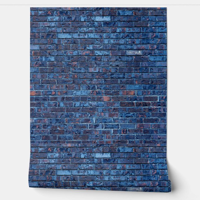Cool Grunge Blue Bridge Print Tapete (Abrollen)