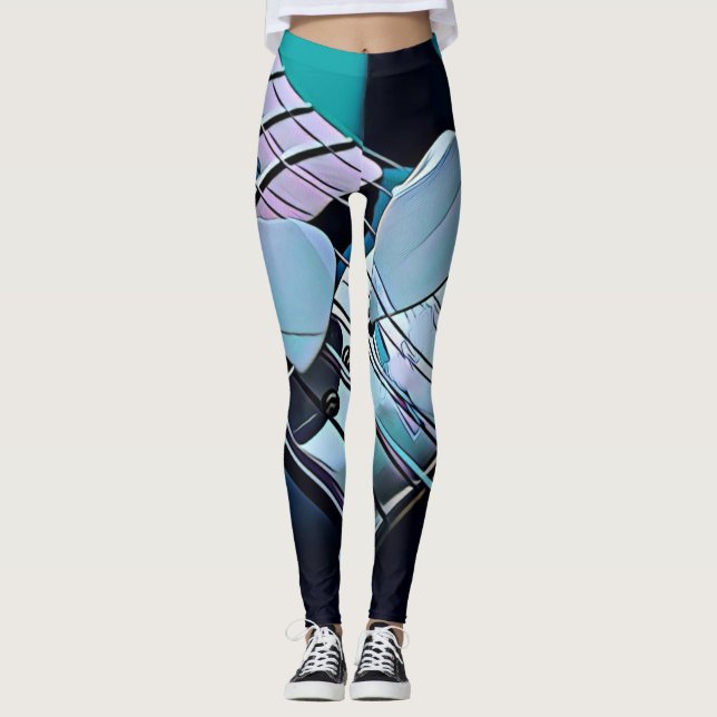 Cool guitarist gift leggings (Vorderseite)