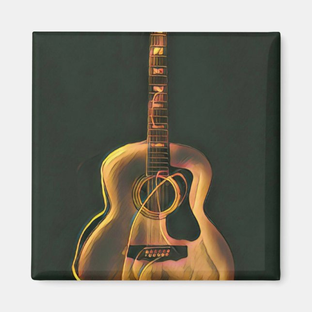 Cool guitarist gift magnet (Vorne)