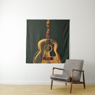 Cool guitarist gift wandteppich