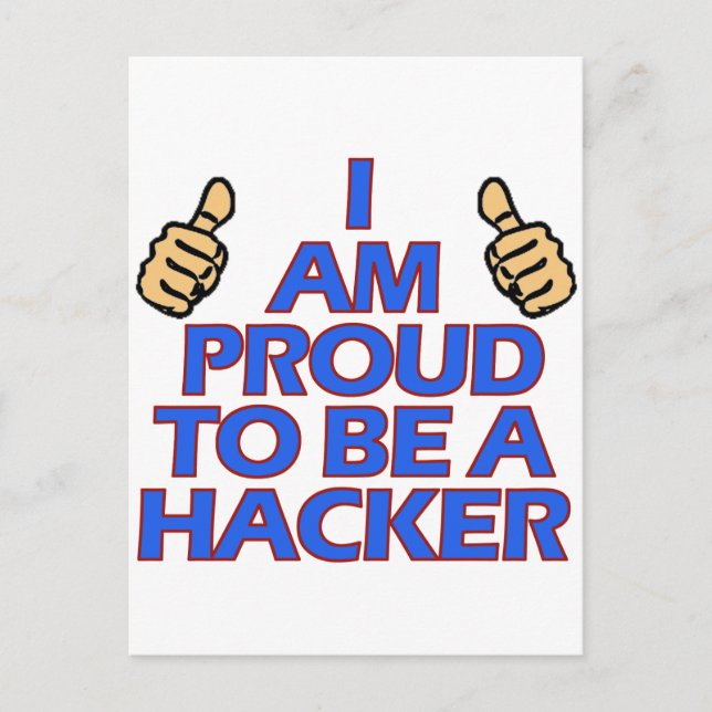 cool Hacker Designs Postkarte (Vorderseite)