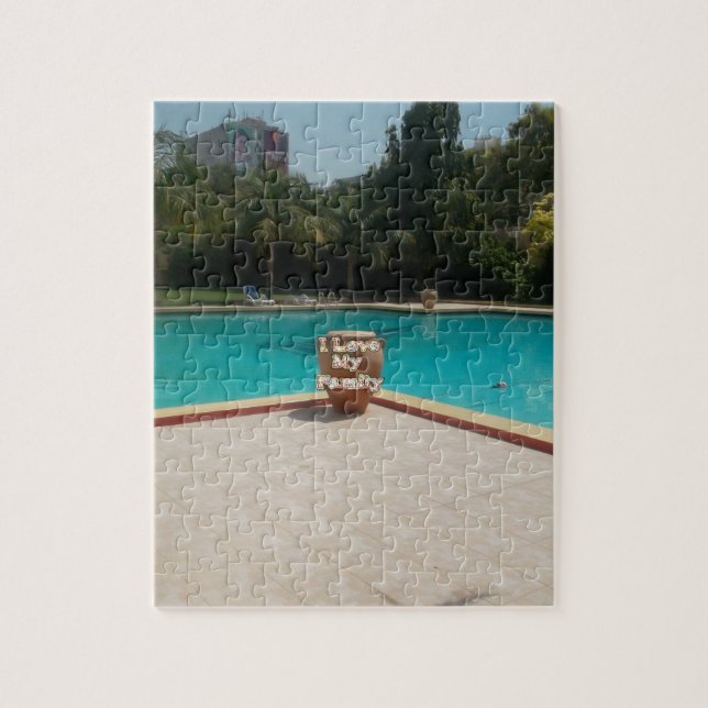 Cool Hakuna Matata Pool Seite I Liebe Meine Famili (Vertikal)