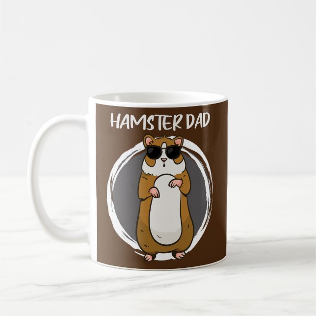 Cool Hamster Dad Animal Pet Father Hamsters Mice Kaffeetasse (Links)
