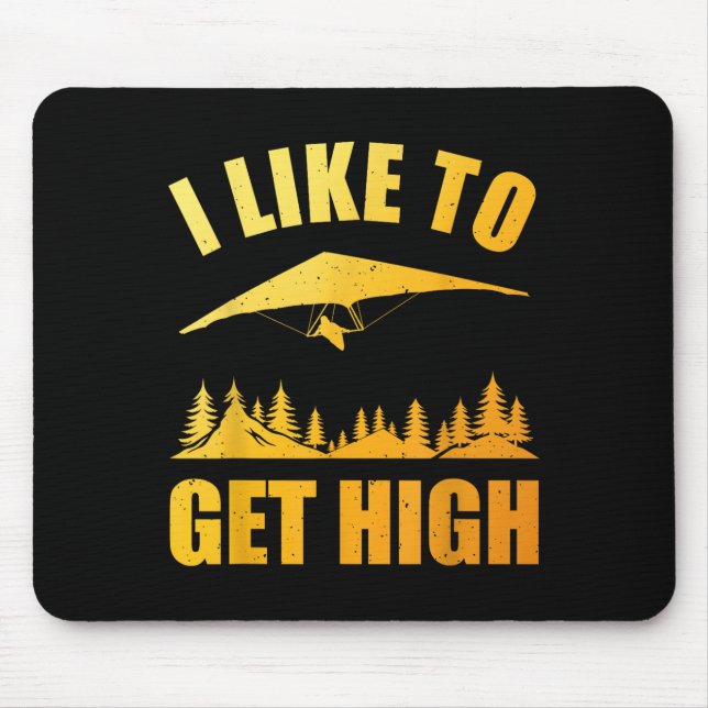 Cool Hang Glider Art für Männer Hang Glide Hang Mousepad (Vorne)