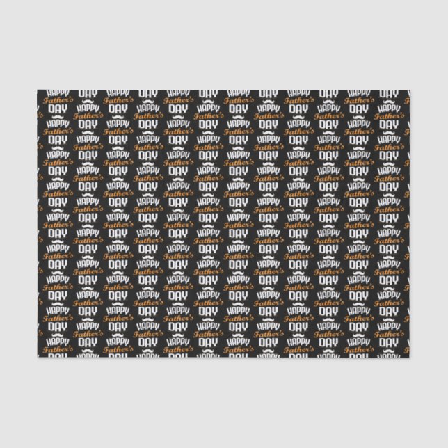 cool Happy Vatertag Kunst gekachelt  Seidenpapier (Vorderseite)