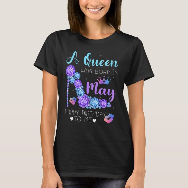Cool Haut Talon Anniversaire Fille Femmes Une Rein (Devant)