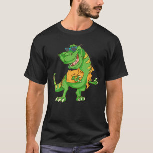 Cool Hawaiian Dinosaurier   Funny Beach Summer Vac T-Shirt
