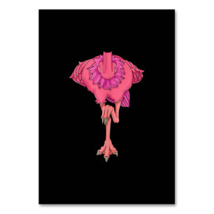 Cool Headless Flamingo Halloween Kostüm Funny Tischnummer