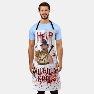 Cool HillBilly Grill Halloween Dänemark Schürze! Schürze