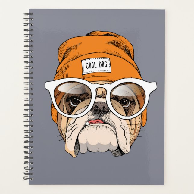 Cool Hipster Bulldog (Devant)