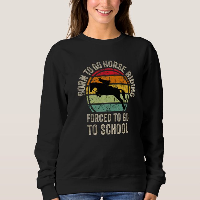 Cool Horse riding Graphic for Son Equestrianism Pr Sweatshirt (Vorderseite)