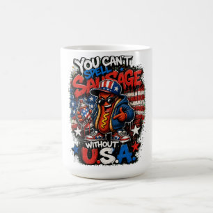Cool Hot Dog USA Graffiti Streetwear T-Shirt Kaffeetasse