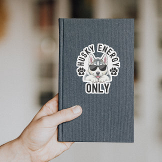 Cool Husky Dog Energy Aufkleber