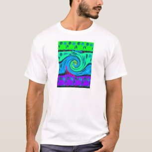 Cool I Liebe Hawaii: Design von Blumenmustern für T-Shirt