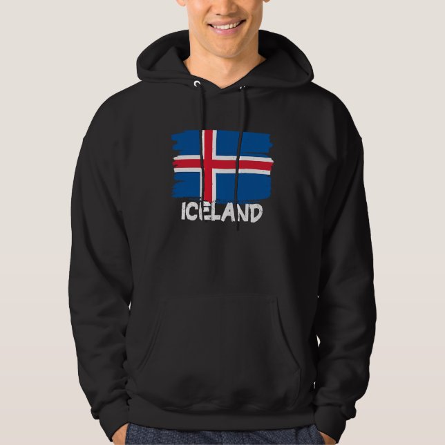 Cool Iceland Flag Hoodie (Vorderseite)