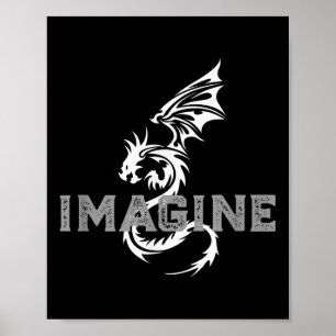 Cool Imagine Tattoo Dragon Poster