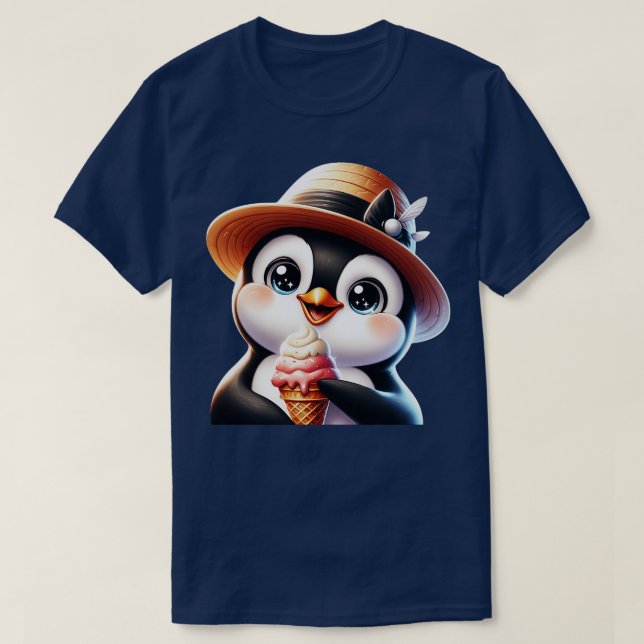 cool in der Sommerhitze mit diesem Spaß und whi bl T-Shirt (Design vorne)