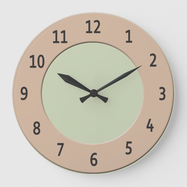 Cool irgendwelche Farbschwarz-Stellen auf Latte Große Wanduhr (Vorderseite)