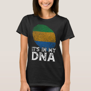 Cool ist es in meinem DNS Gabon Flag Fingerprint P T-Shirt