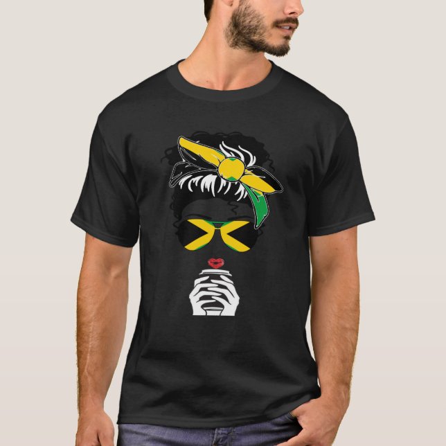 Cool Jamaican Coffee Mama Mom Girl Aunt Jamaica Fl T-Shirt (Vorderseite)