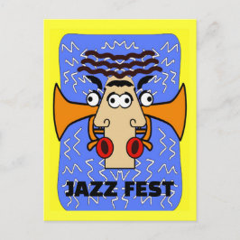 Cool Jazz Abstrakt Cubism , Jazz Fest 2011 Postkarte
