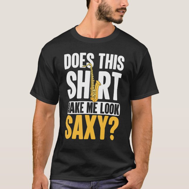 Cool Jazz Classic Saxophon Musik T-Shirt (Vorderseite)