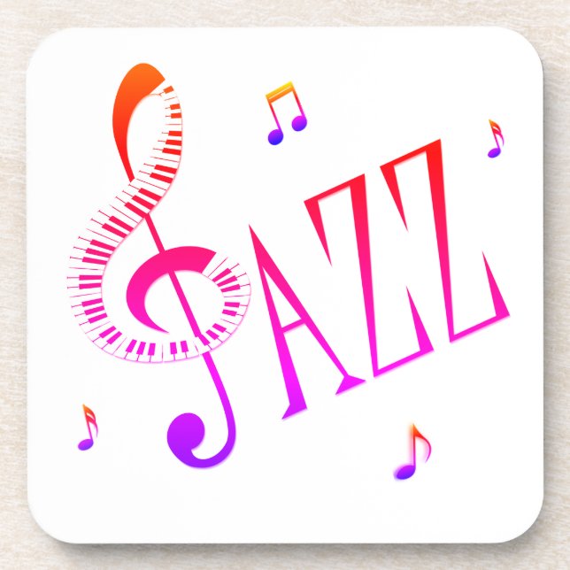 Cool Jazz Getränkeuntersetzer (Vorderseite)
