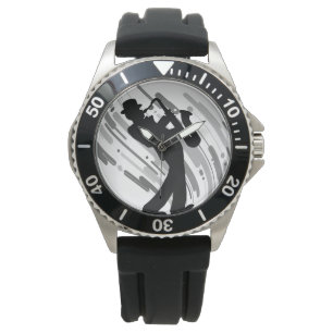 Cool Jazz Musician Thema Männer Maskuline Wristwat Armbanduhr