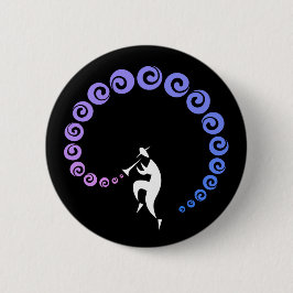 Cool Jazz Trumpet Musician Button
