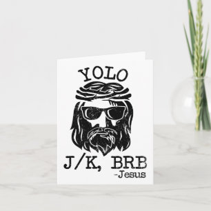 Cool Jesus Ostern Yolo Jk Brb Tag Christlicher Jok Karte