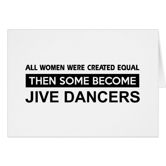 Cool Jive Tänzerentwürfe (Vorderseite (Horizontal))