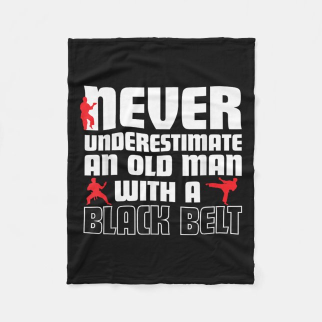 Cool Karate Humor Shirt For Men. Funny Martial Art Fleecedecke (Vorderseite)