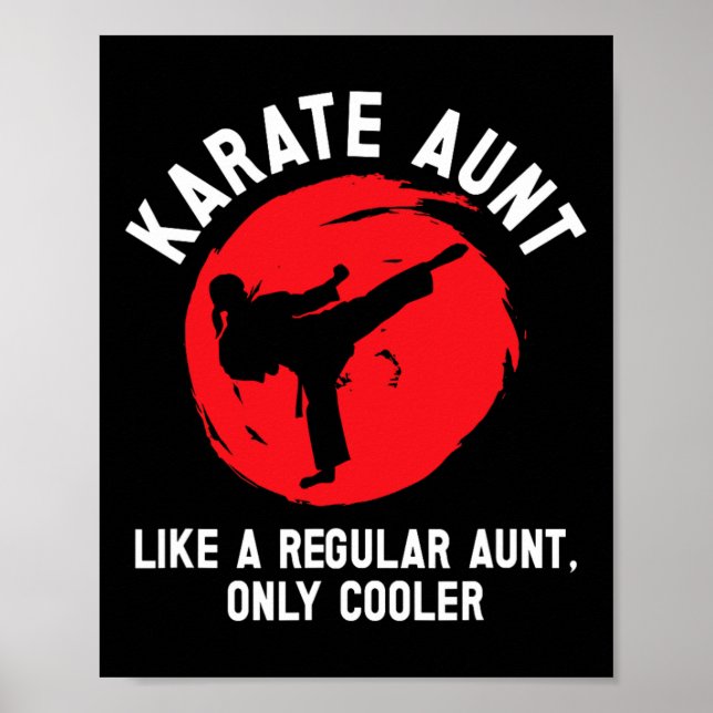 Cool Karate Tante Karate Poster (Vorne)