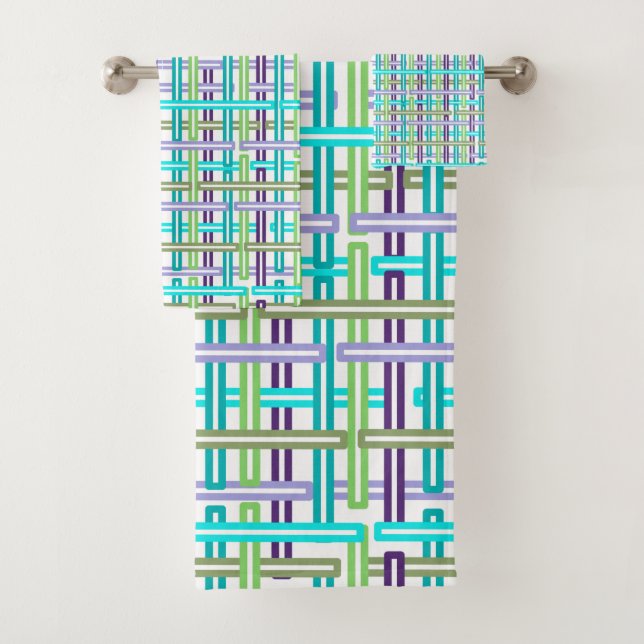 Cool Kariert Badhandtuch Set (Insitu)