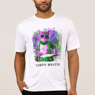 *~* Cool KatzenhIPPIE DRUMMER AP91 Percussionist T-Shirt