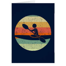 Cool Kayak Sunset Kayaking Card