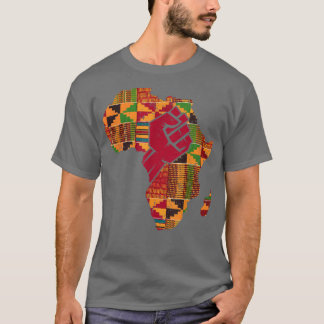 Cool Kente Cloud Art Men Afrika Karte T-Shirt