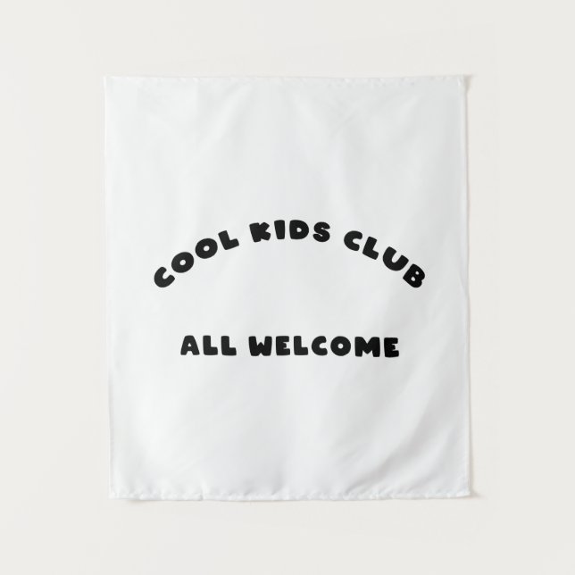 Cool Kids All Welcome Wandteppich (Vorderseite)