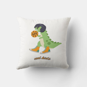 Cool Kids Basketball Dinosaurier Kissen Kissen