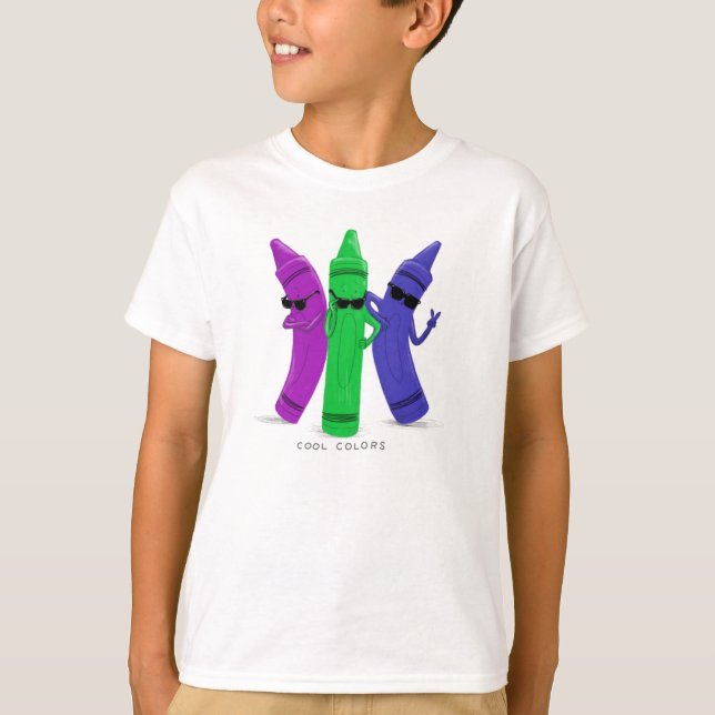 Cool Kids Crayon Shirt (Vorderseite)